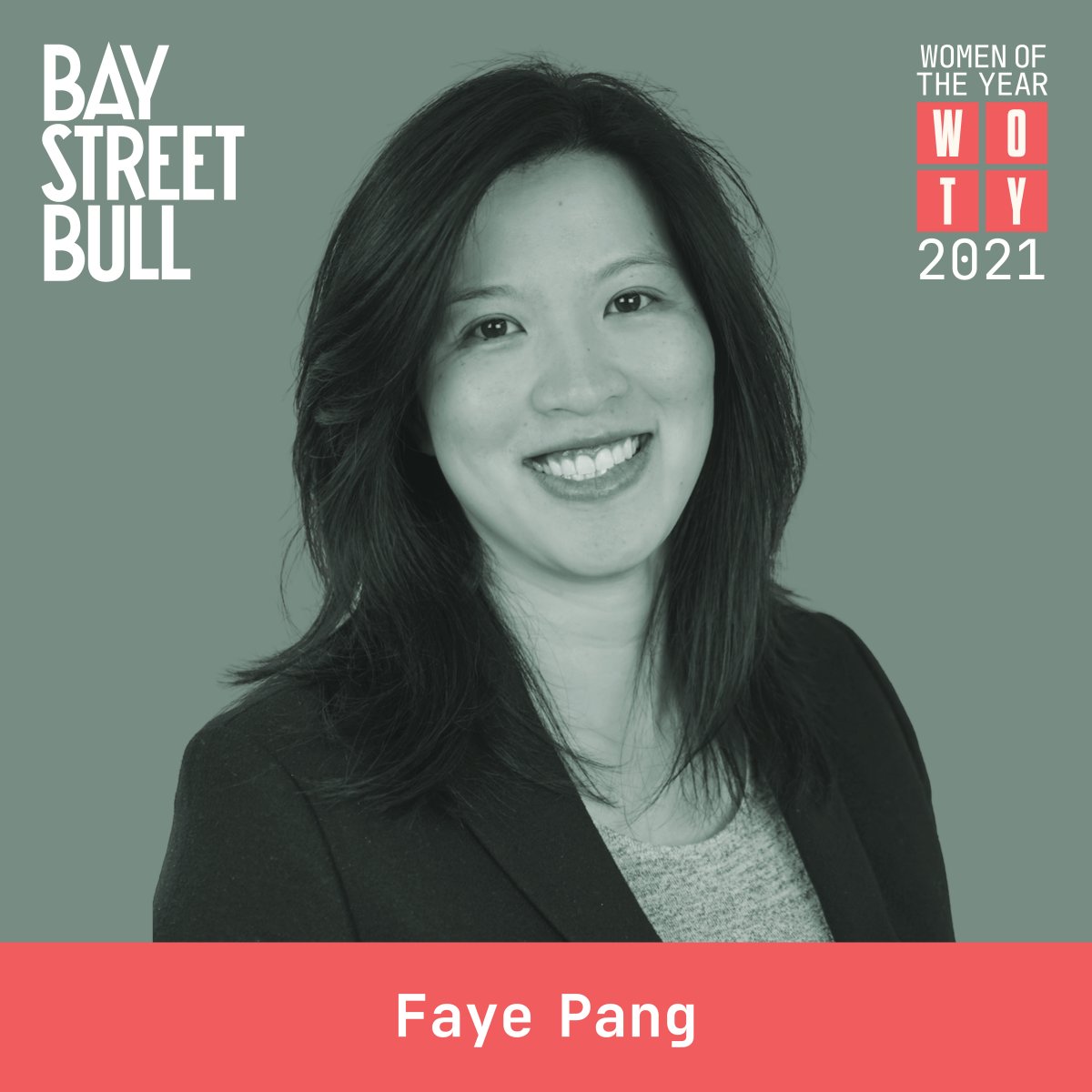 black and white photo of Faye Pang