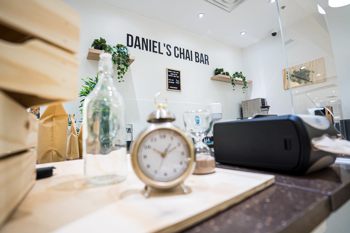Daniel's Chai Bar interior design.