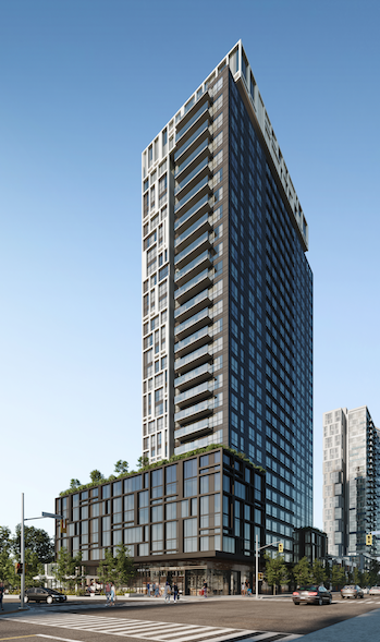 Rendering of Evolv condominium