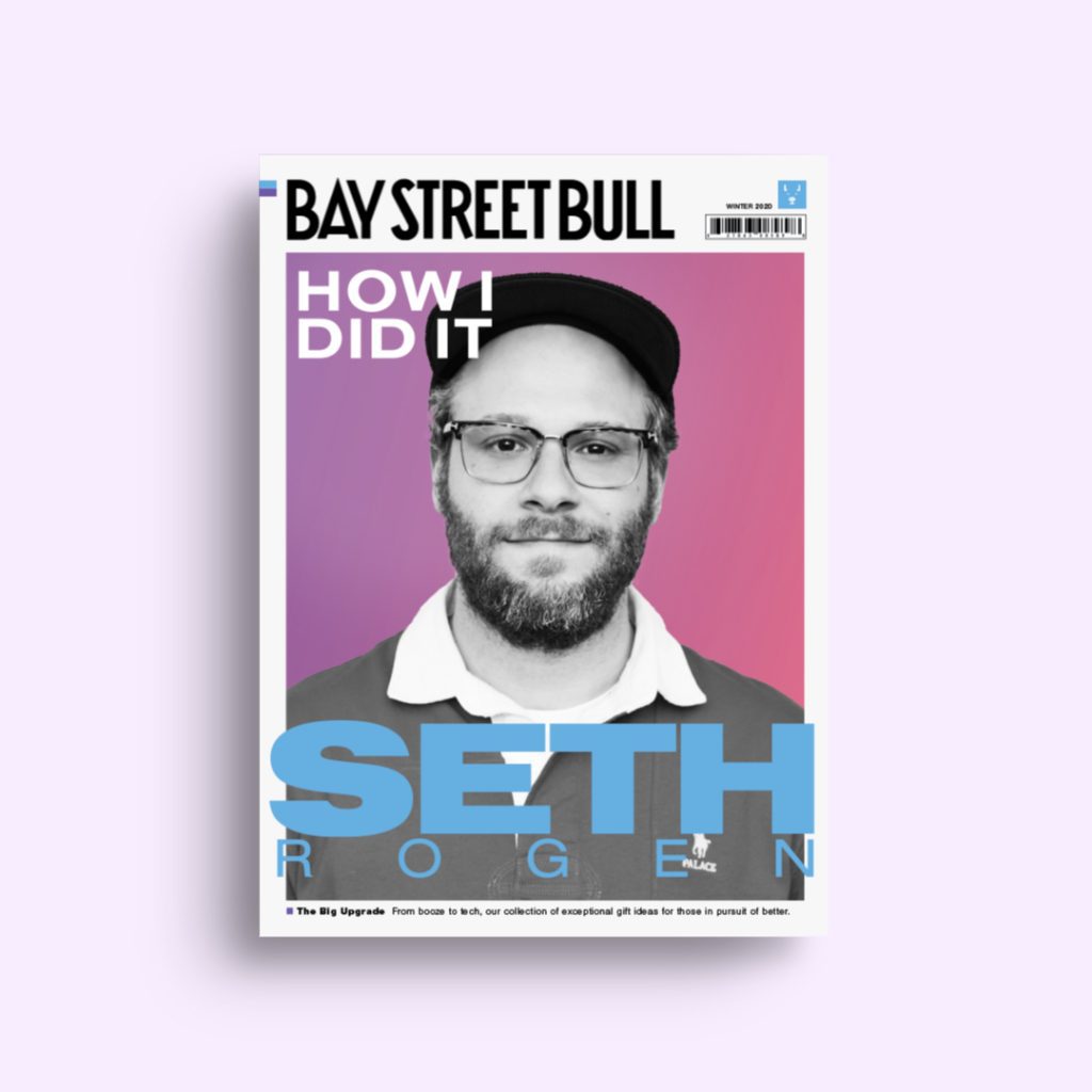 Houseplant co-founder Seth Rogen on Bay Street Bull cover
