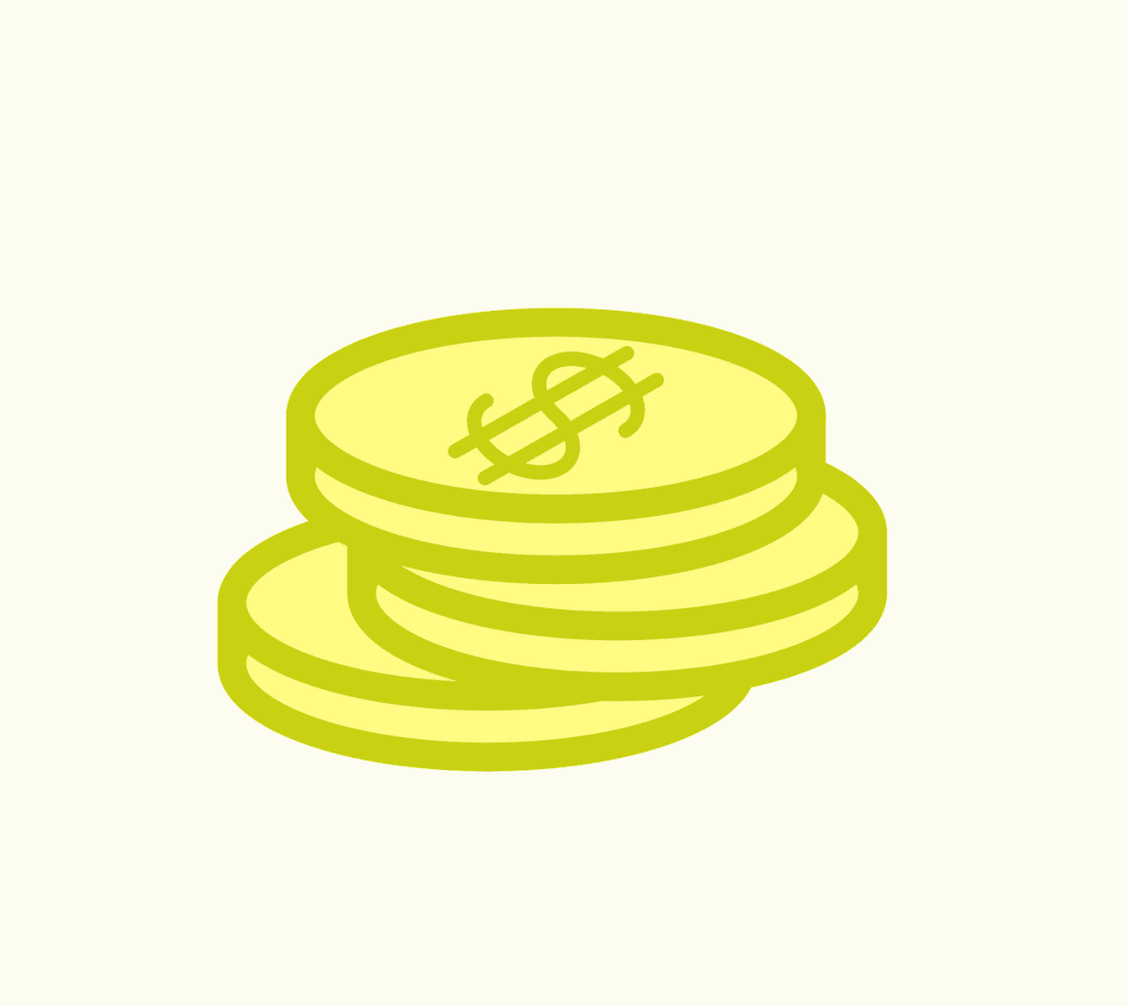 Illustration of stacked coins for personal finance article