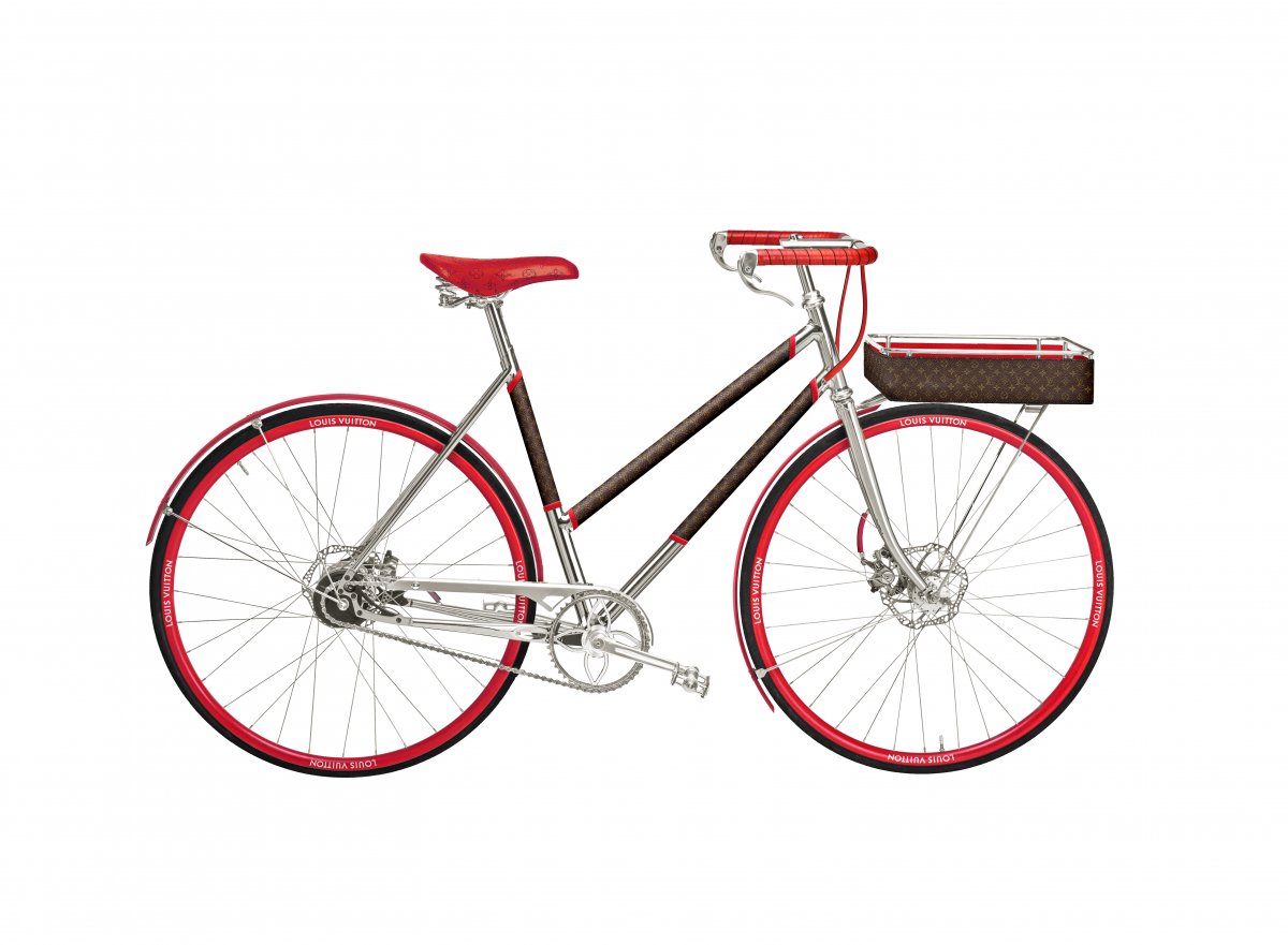 Louis Vuitton bike in red