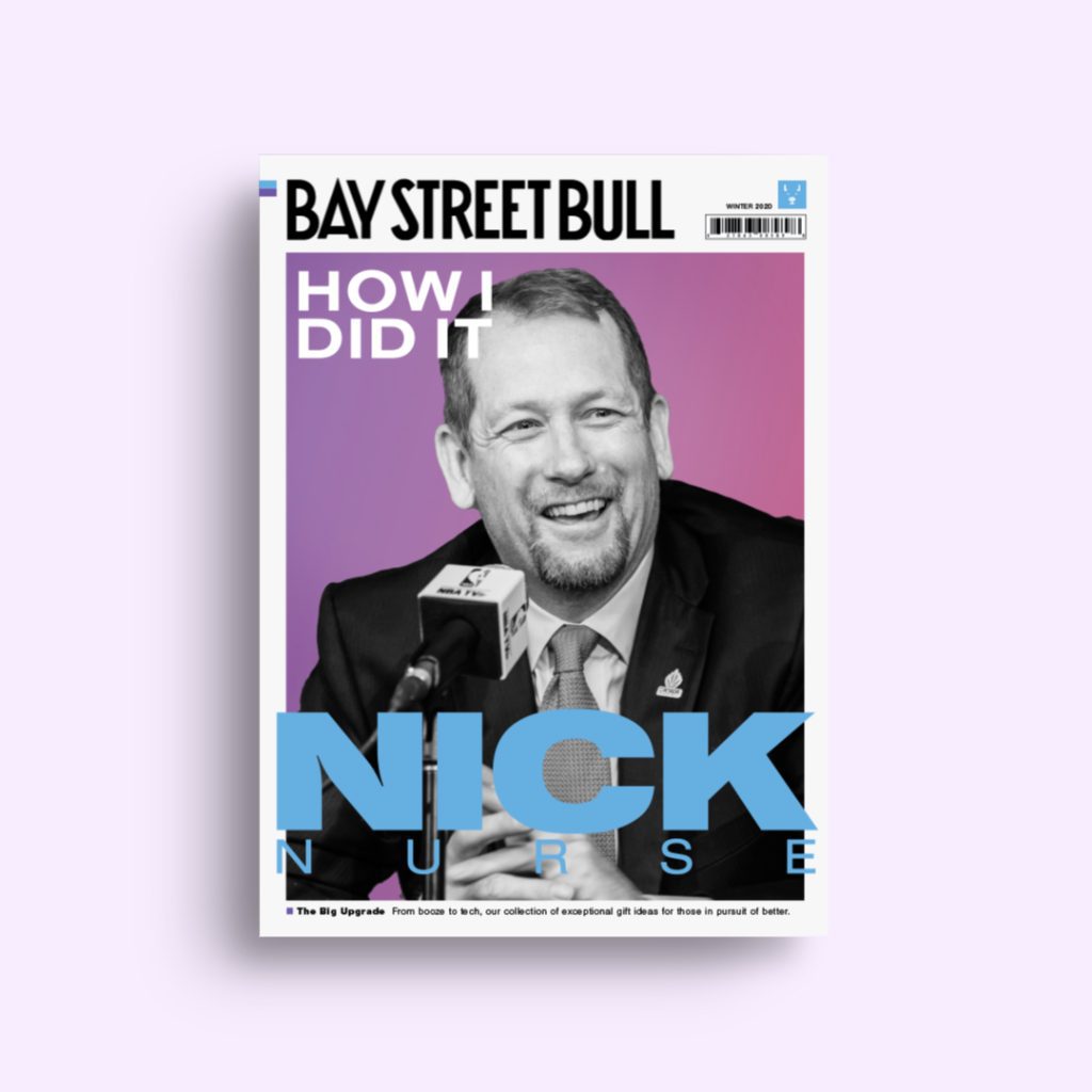 Nick Nurse on Bay Street Bull magazine cover