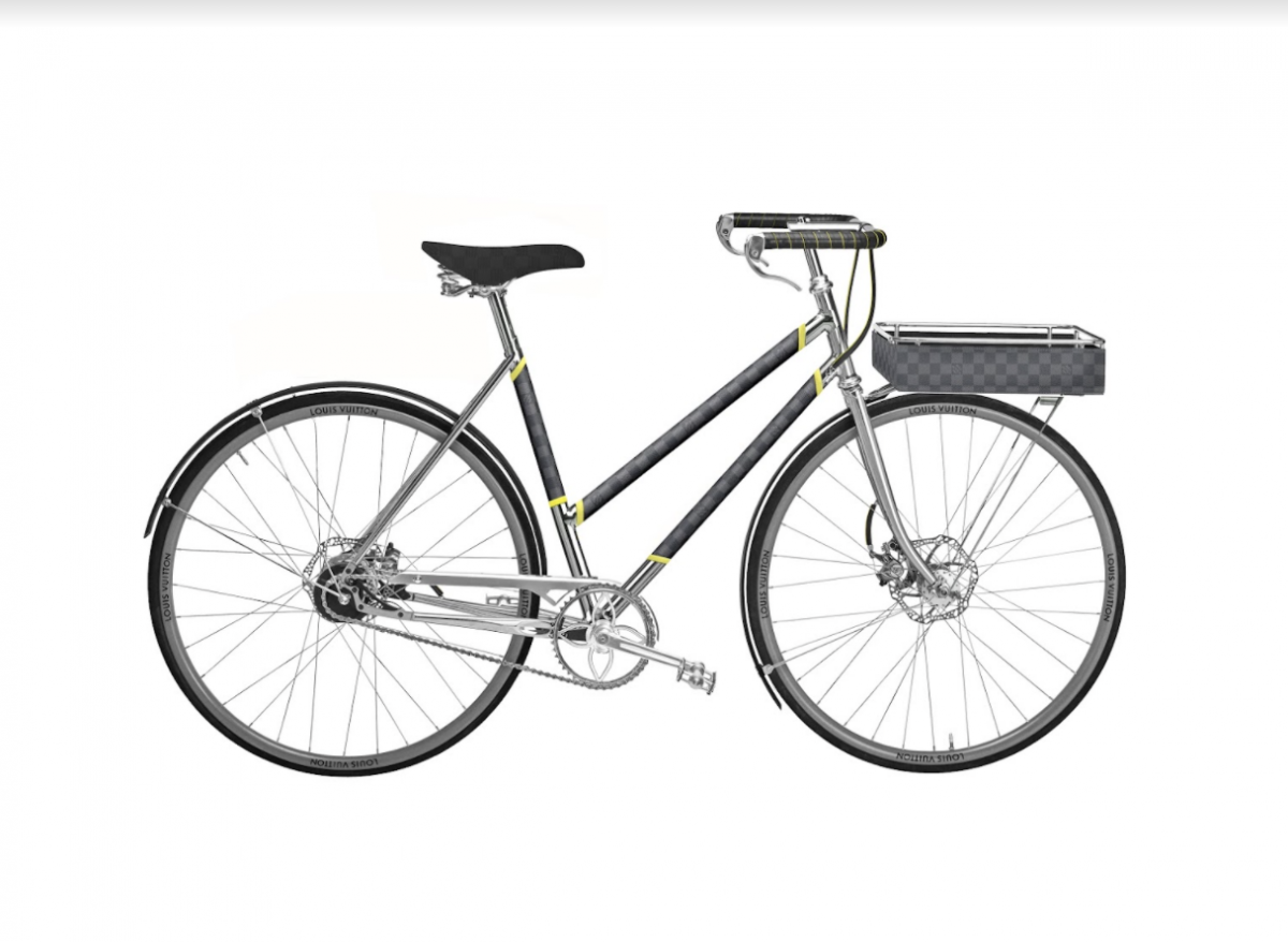 Louis Vuitton bike in grey
