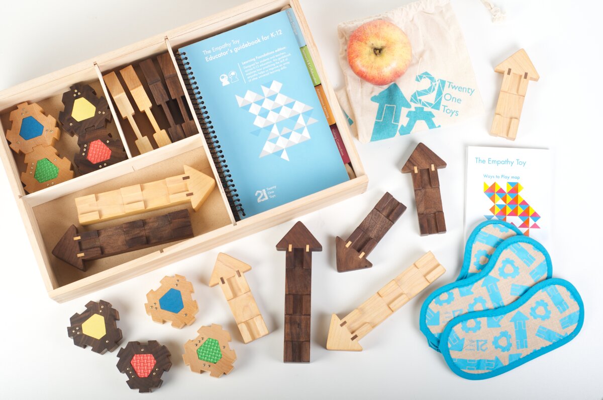 Twenty One Toys Empathy Toy wooden blocks