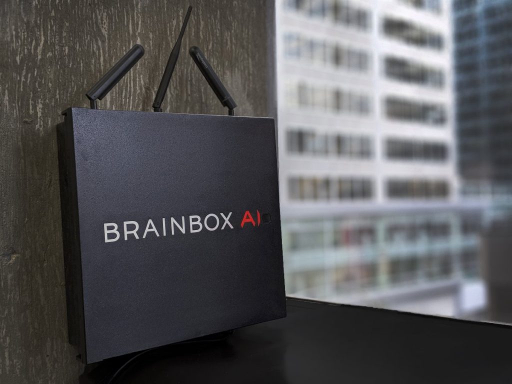 BrainBox AI box by a window