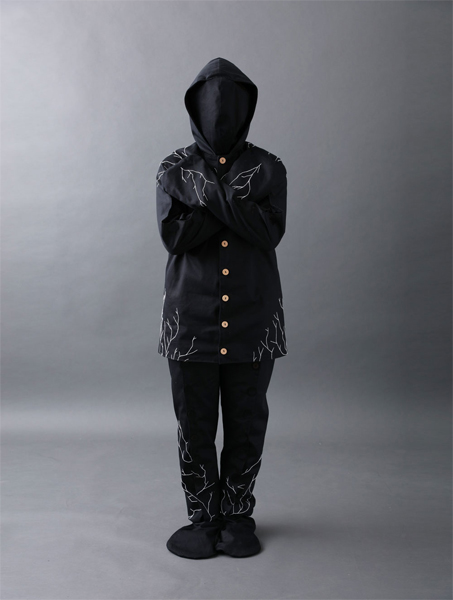 Black body burial suit