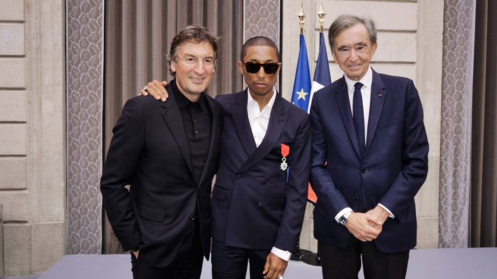 Pharrell Williams Knighted by President Macron